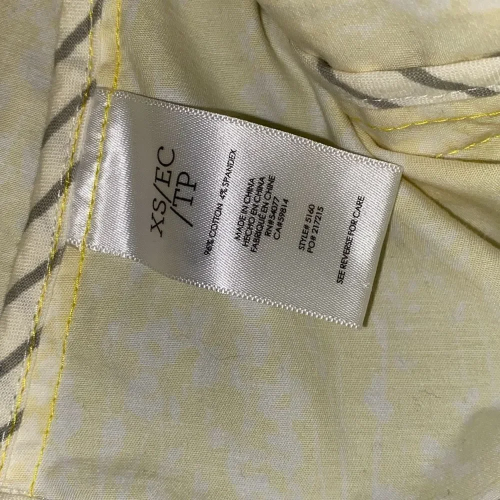 CAbi Utility Jacket Field of Daises 5160 Yellow Coat XS - Picture 9 of 9